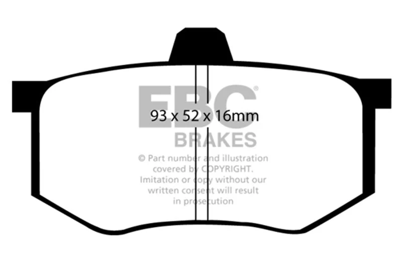 EBC Ultimax2 Low Dust Street - Rear Ultimax 2 Pad PN UD1368