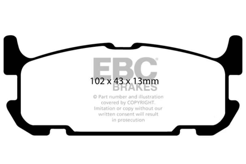 EBC - Rear Greenstuff Pad PN DP21685