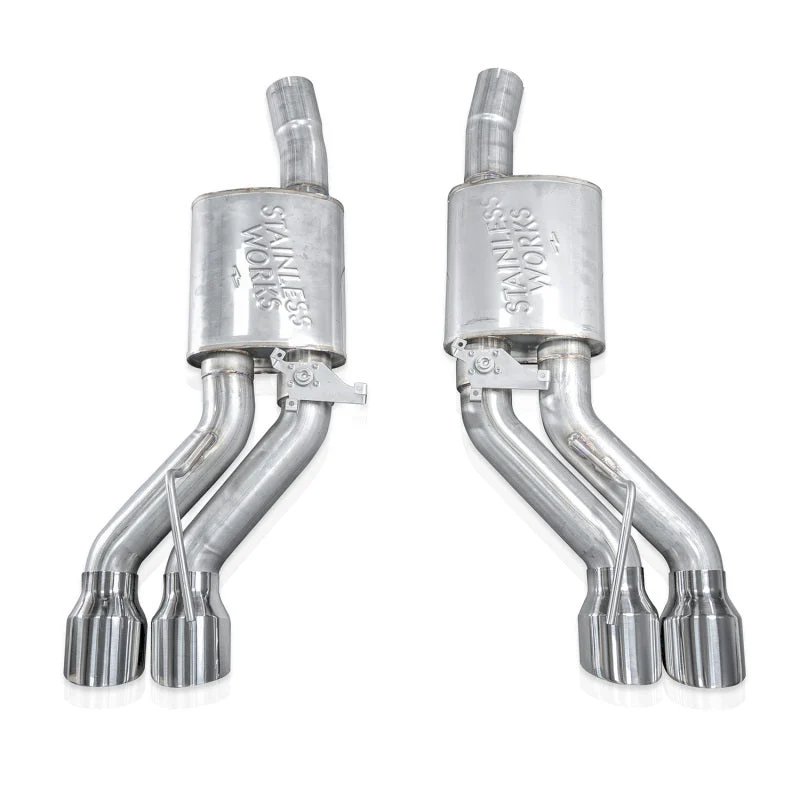 Stainless Works 22-25 Cadillac CT5-V Blackwing Axle Back Exhaust - Polished Tips