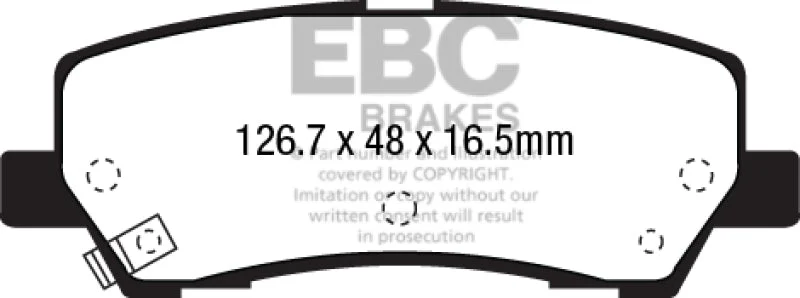EBC - Rear Yellowstuff Pad PN DP43041R