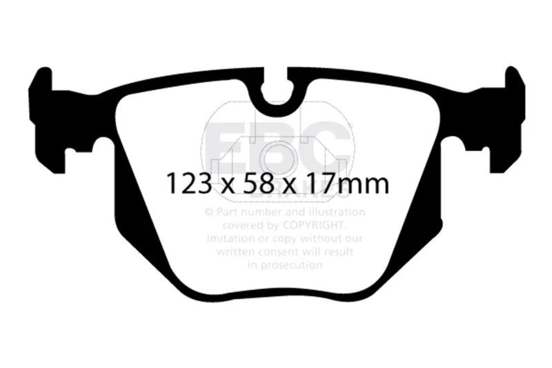 EBC Ultimax2 Low Dust Street - Rear Ultimax 2 Pad PN UD683