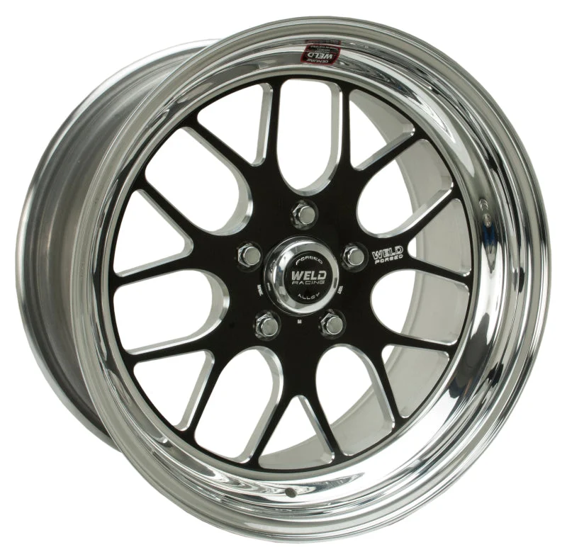 Weld S77 18x11 / 5x4.75 BP / 4.2in. BS Black Wheel (Low Pad) - Non-Beadlock