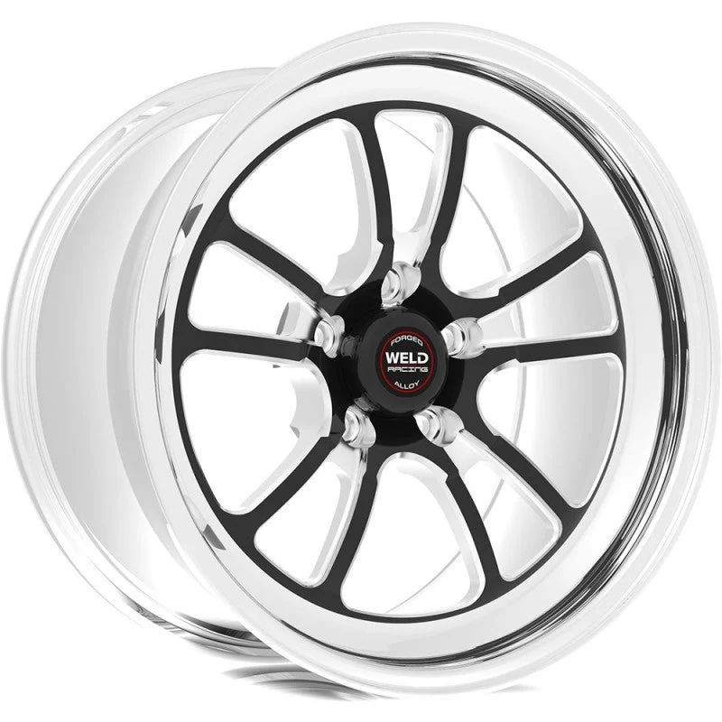 Weld S70 20x7 / 5x115mm BP / 4.3in BS Black Wheel (High Pad) - Non-Beadlock