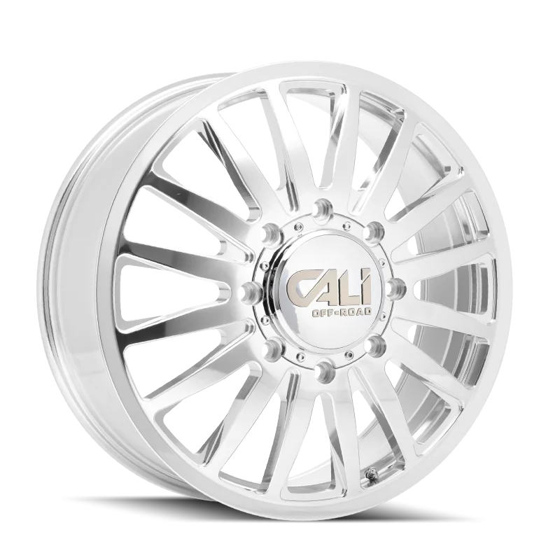 Cali Off-Road 9110D Summit Dually 22x8.25 / 8x200 BP / 115mm Offset / 142mm Hub Polished Wheel