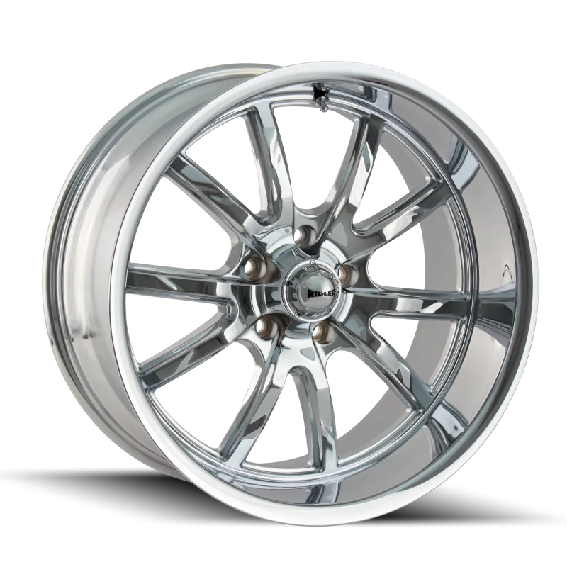 Ridler 650 17x8 / 5x114.3 BP / 0mm Offset / 83.82mm Hub Chrome Wheel