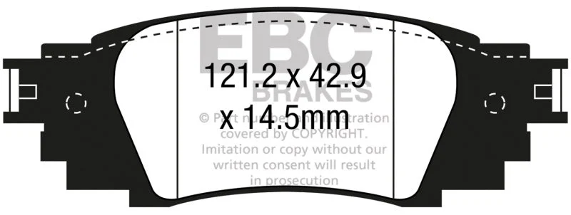 EBC - Rear Yellowstuff Pad PN DP43080R