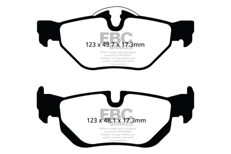 EBC Ultimax2 Low Dust Street - Rear Ultimax 2 Pad PN UD1267