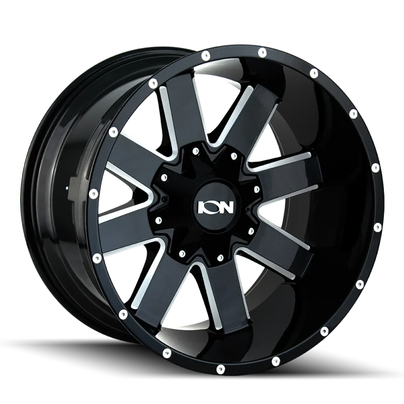 ION 141 20x10 / 8x170 BP / -19mm Offset / 125.2mm Hub Gloss Black Milled Wheel