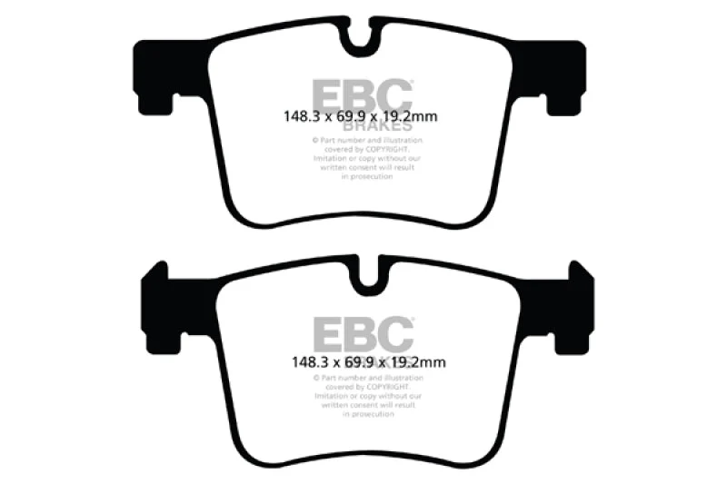 EBC Ultimax2 Low Dust Street - Front Ultimax 2 Pad PN UD1561
