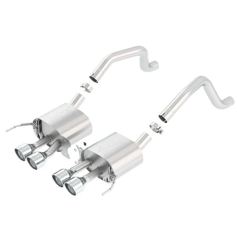 Borla 2014 Chevy Corvette C7 ZO6 S/C w/o AFM w/o NPP ATAK Rear Section Exhaust Dual Rd Rolled Tips