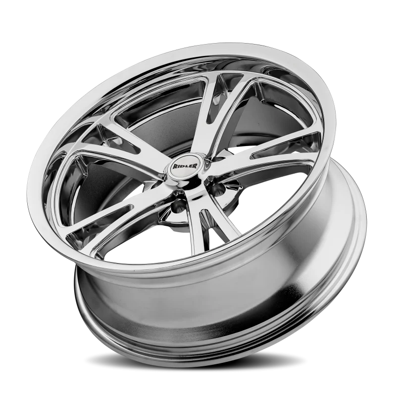 Ridler 606 17x8 / 5x120.65 BP / 0mm Offset / 83.82mm Hub Chrome Wheel