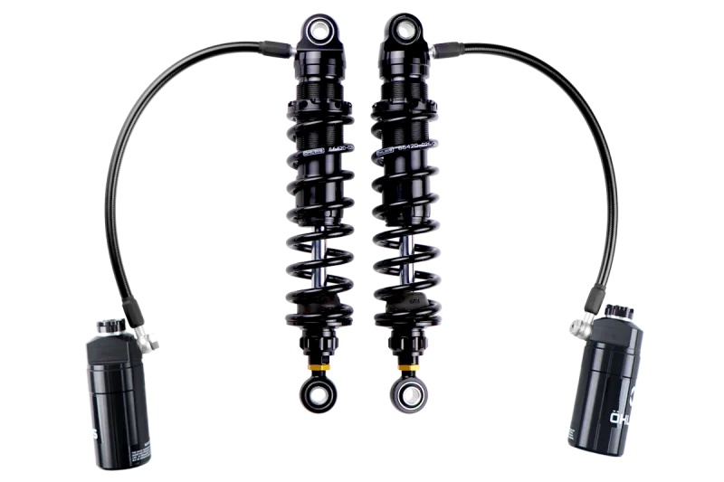 Ohlins 14-26 Harley FL Touring STX 36 Twin Blackline 13in Blk Reservoir Shocks 150lb - Max 500lb