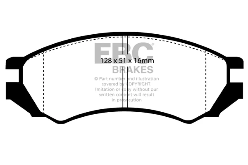 EBC - Front Yellowstuff Pad PN DP4839R
