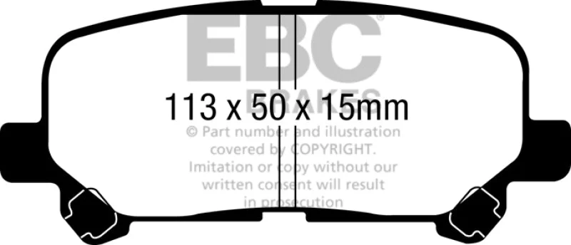 EBC - Rear Yellowstuff Pad PN DP41802R