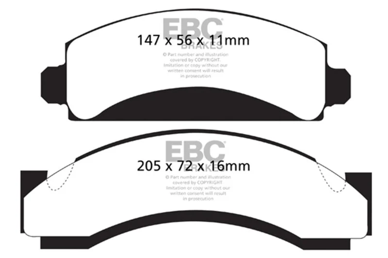 EBC - Front Yellowstuff Pad PN DP41241R