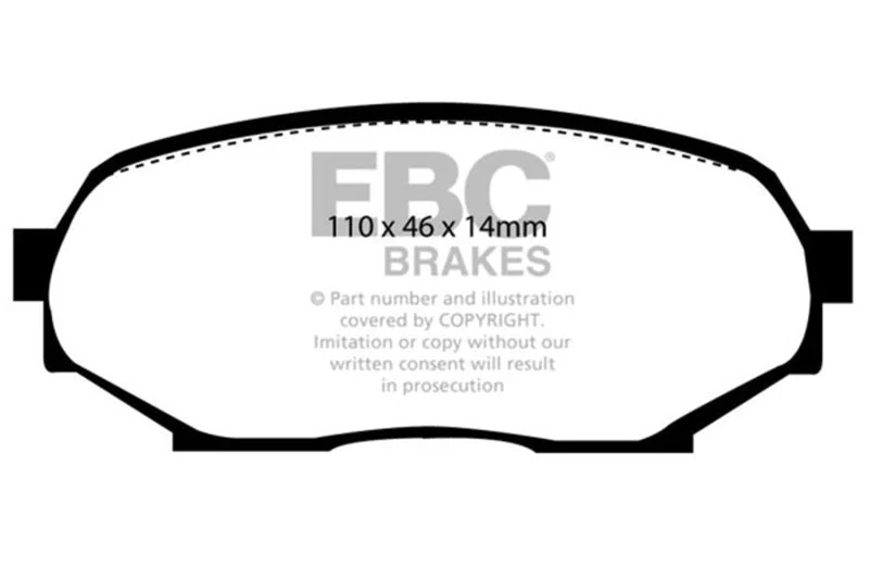 EBC - Front Yellowstuff Pad PN DP4802R