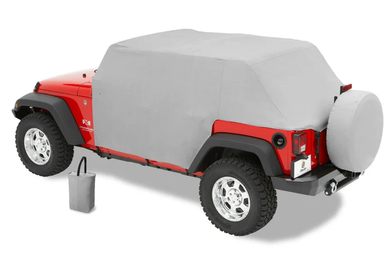 Bestop 07-18 Jeep Wrangler JK 2-Door All Weather Trail Cover (Charcoal / Gray)