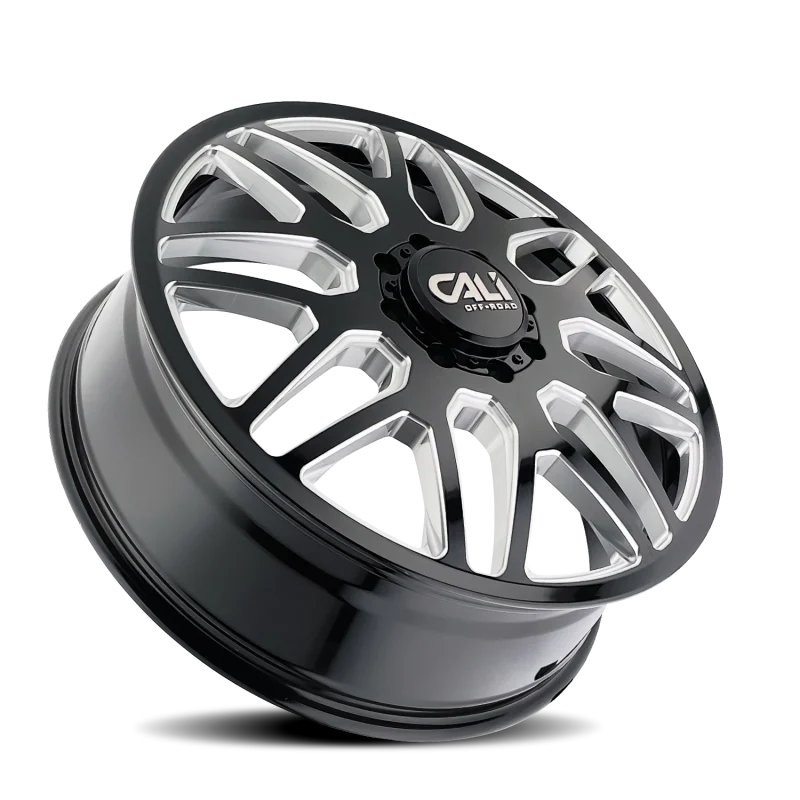 Cali Off-Road 9115D Invader Dually 22x8.25 / 8x200 BP / 115mm Offset / 142mm Hub Gls Blk Mill Wheel
