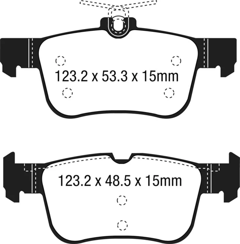 EBC Ultimax2 Low Dust Street - Rear Ultimax 2 Pad PN UD1833
