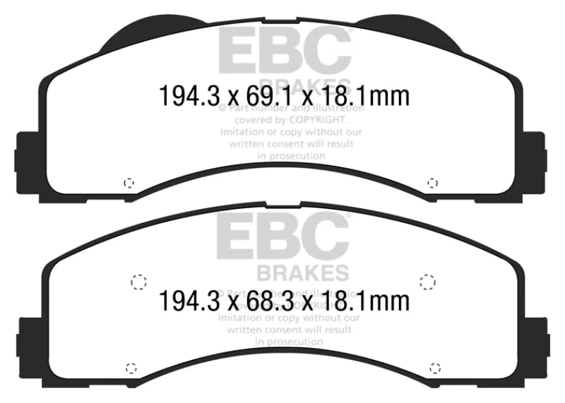 EBC - Front Greenstuff Pad PN DP63034