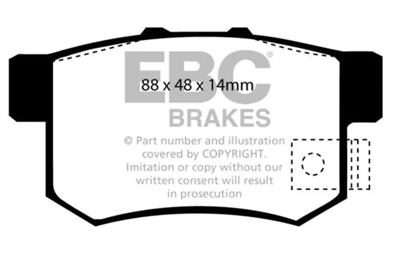 EBC - Rear Redstuff Pad PN DP3781/2C