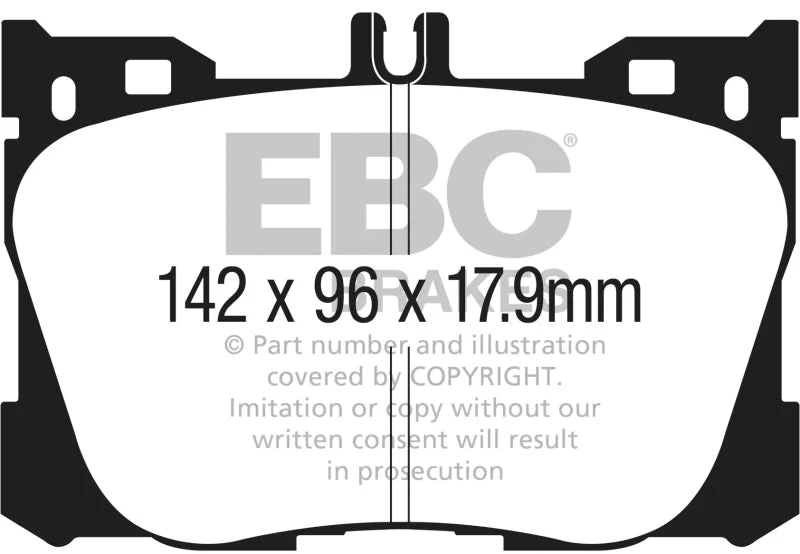EBC - Front Yellowstuff Pad PN DP43070R