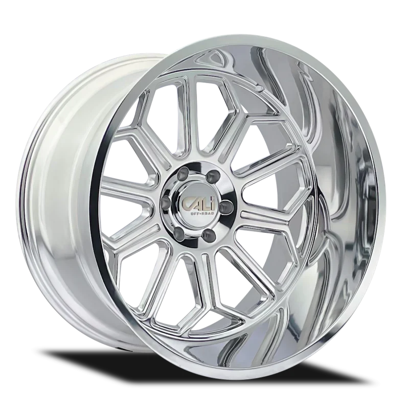 Cali Off-Road 9117 Auburn 20x10 / 6x135 BP / -25mm Offset / 87.1mm Hub Polished Wheel