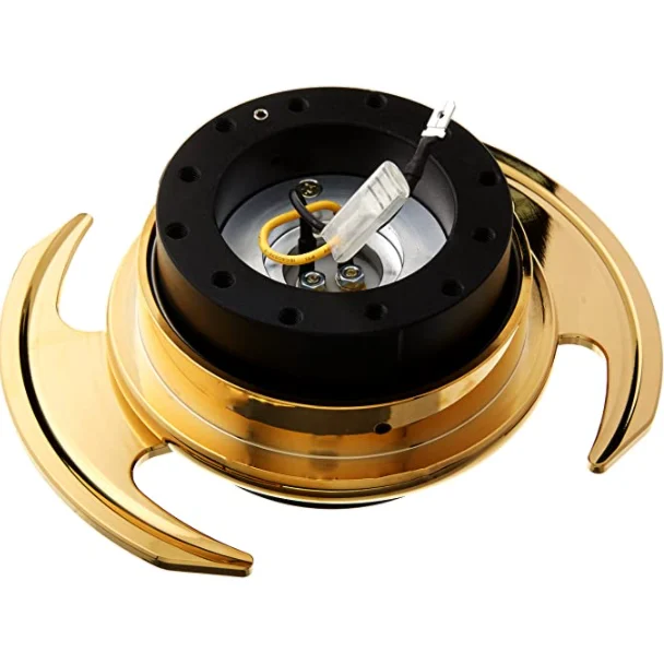 NRG Corvette Hub Adapter & Gold Quick Release 3.0 Package