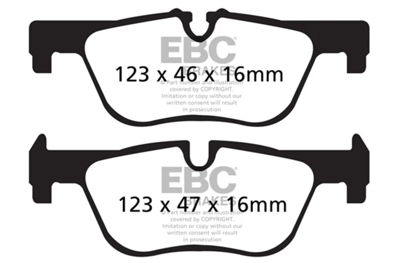 EBC Ultimax2 Low Dust Street - Rear Ultimax 2 Pad PN UD1613