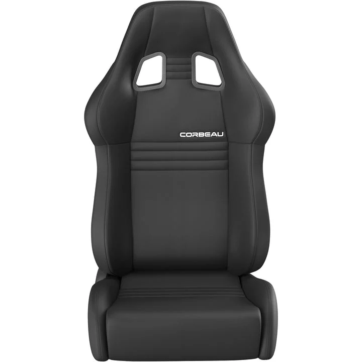Corbeau A4 Black or Red Cloth Seats - UNIVERSAL (Pair)