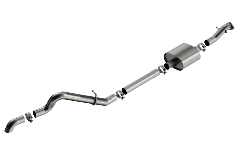 Borla 21-22 Ford Bronco 2.3L 2DR/4DR T-304 Stainless Steel Cat-Back S-Type Exhaust - Brushed