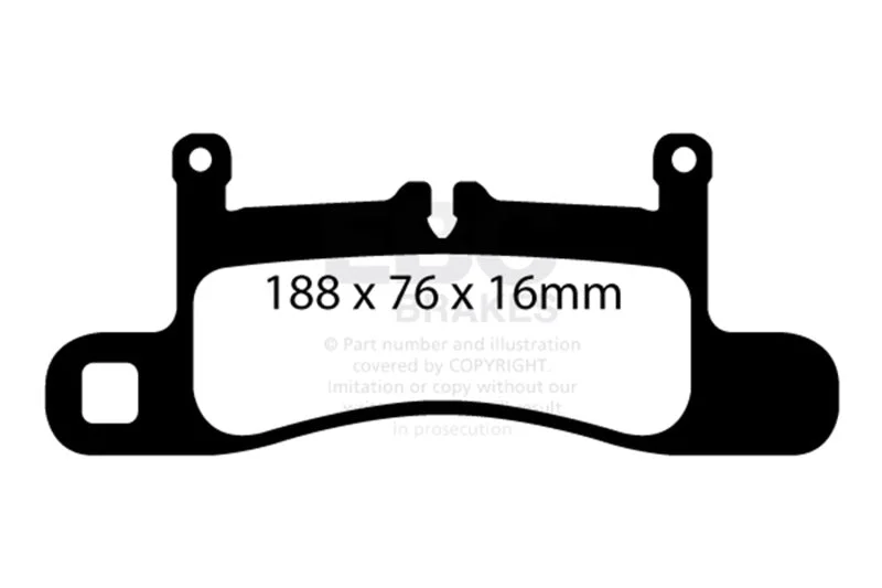 EBC - Rear Bluestuff Pad PN DP52098NDX