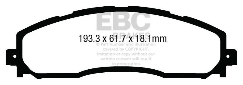 EBC - Rear Yellowstuff Pad PN DP43016R