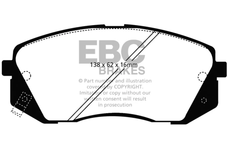 EBC - Front Yellowstuff Pad PN DP41809R