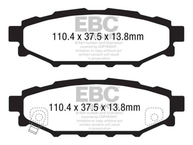 EBC - Rear Yellowstuff Pad PN DP41584R