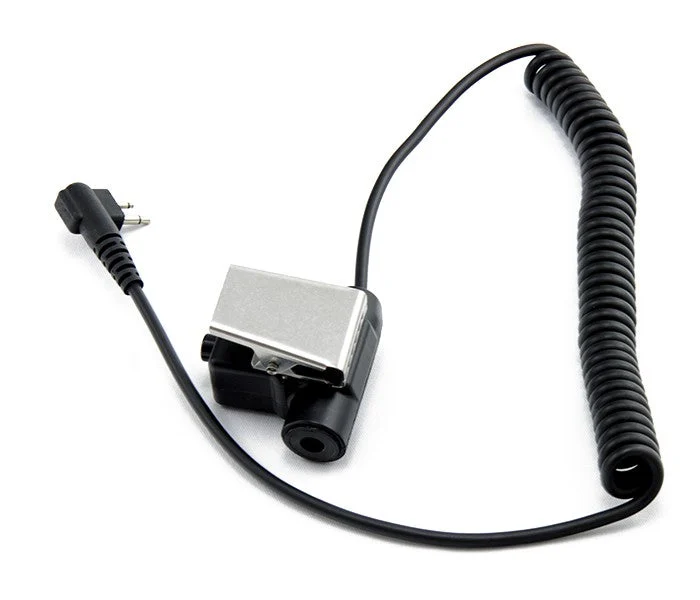 Motorola to IMSA Helmet Cable with Built-In Push To Talk (PTT)