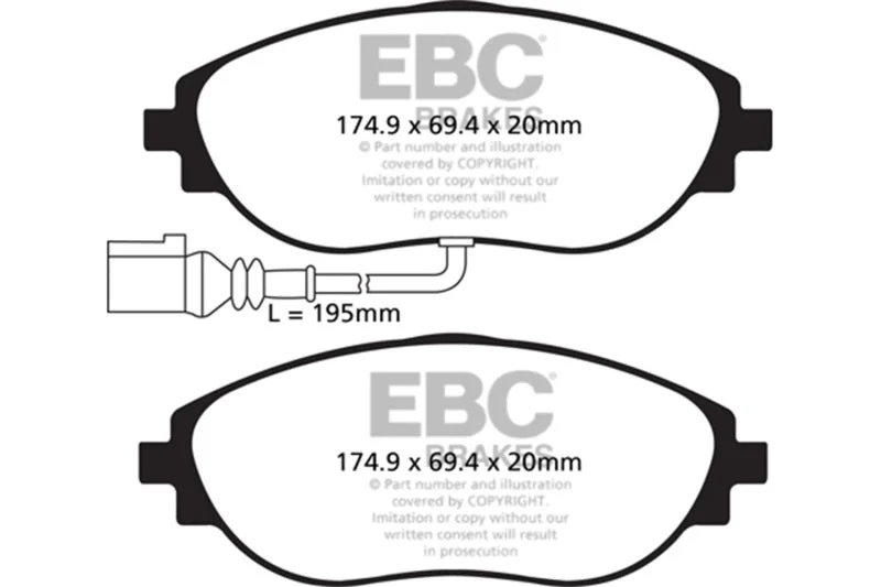 EBC - Front Bluestuff Pad PN DP52127NDX