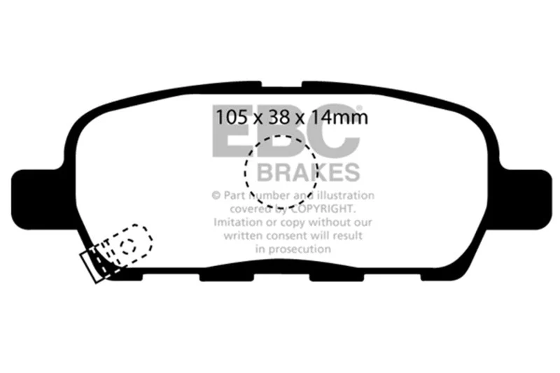 EBC - Rear Bluestuff Pad PN DP51955NDX