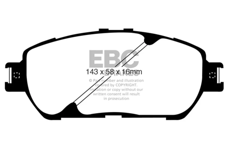 EBC - Front Yellowstuff Pad PN DP41674R