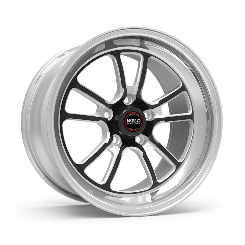 Weld S70 RT-S 17x9in / 5x114.3 BP / 6.2in. BS - Black Center - Polished Shell Wheel