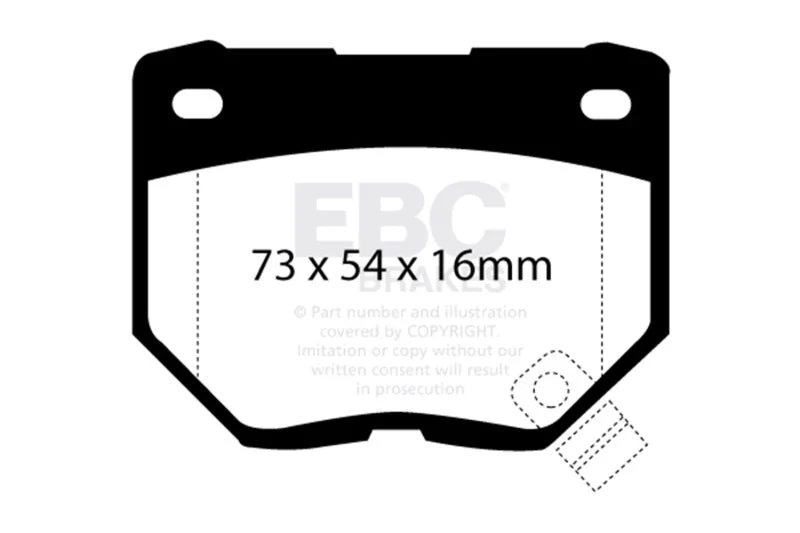 EBC - Rear Redstuff Pad PN DP3826C