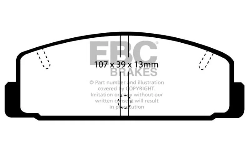 EBC - Rear Yellowstuff Pad PN DP4729R