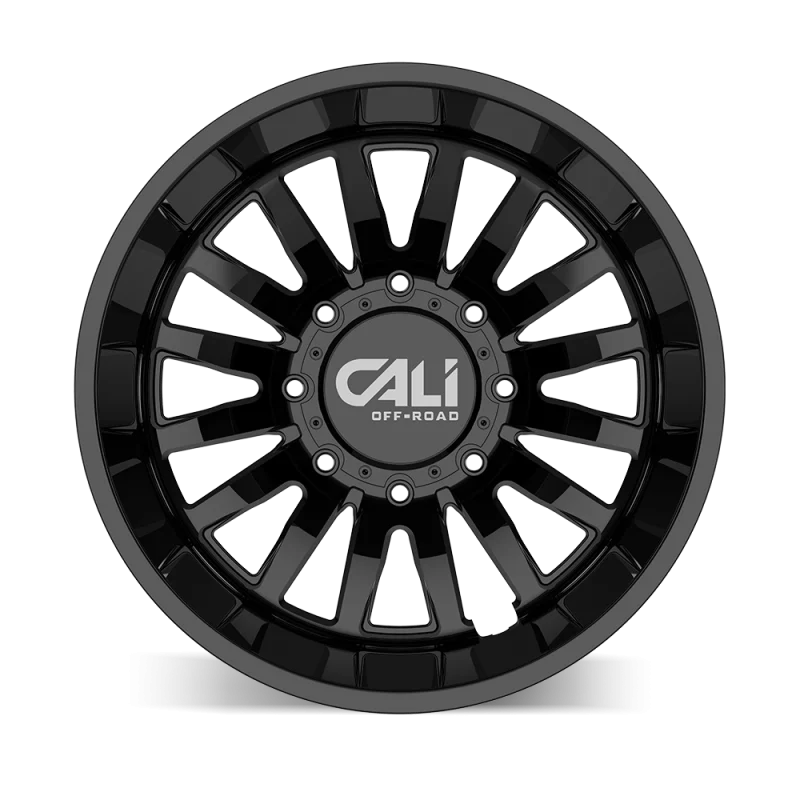 Cali Off-Road 9110D Summit Dually 22x8.25 / 8x200 BP / -192mm Offset / 142mm Hub Gloss Black Wheel