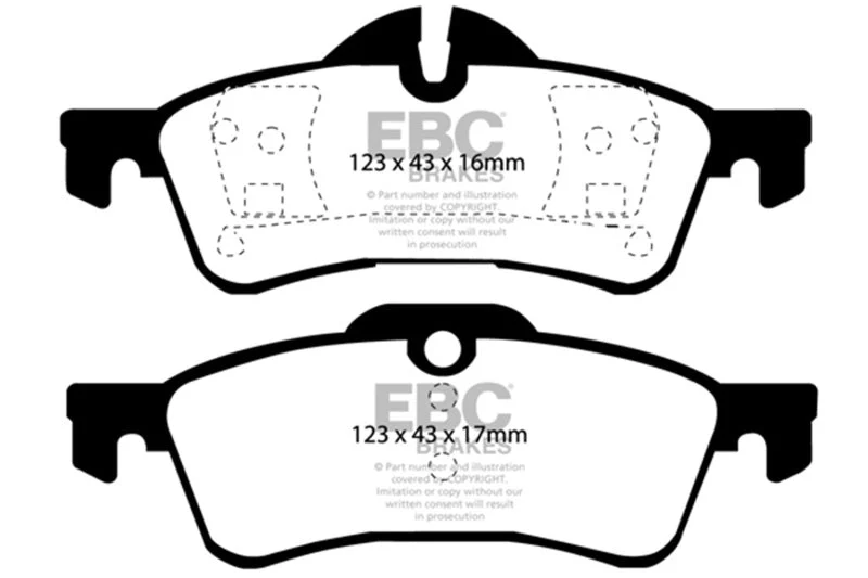 EBC - Rear Greenstuff Pad PN DP21701