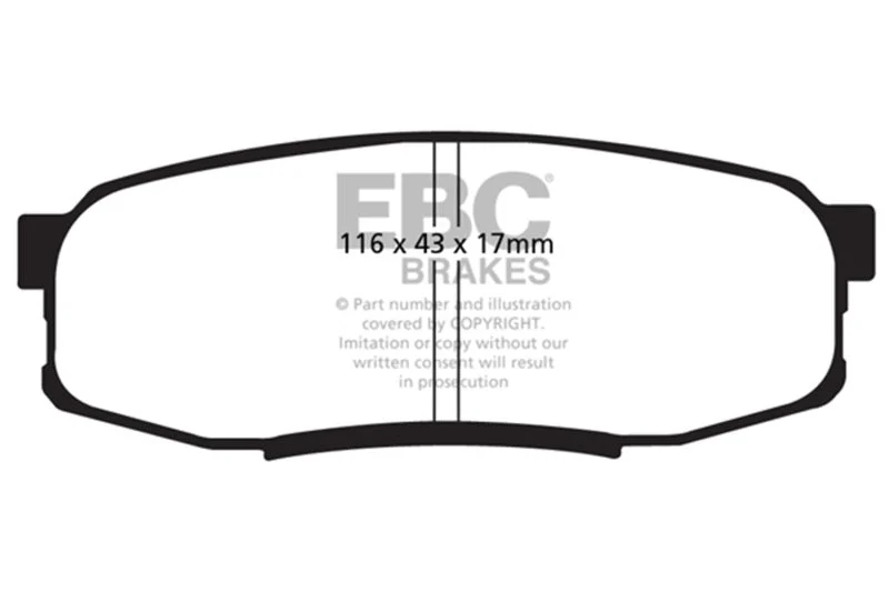 EBC - Rear Yellowstuff Pad PN DP41816R