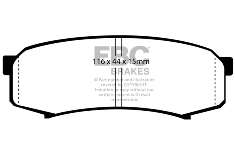 EBC - Rear Greenstuff Pad PN DP6993