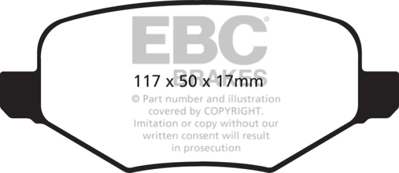 EBC - Rear Yellowstuff Pad PN DP41826R