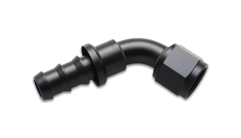 Vibrant Push-On 60 Degree Hose End Elbow Fitting Size -4AN