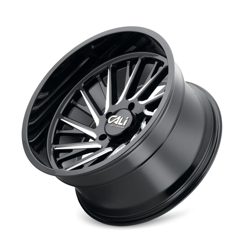 Cali Off-Road 9114 Purge 24x14 / 8x170 BP / -76mm Offset / 125.2mm Hub Gloss Black Milled Wheel