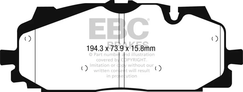 EBC - Front Yellowstuff Pad PN DP42277R